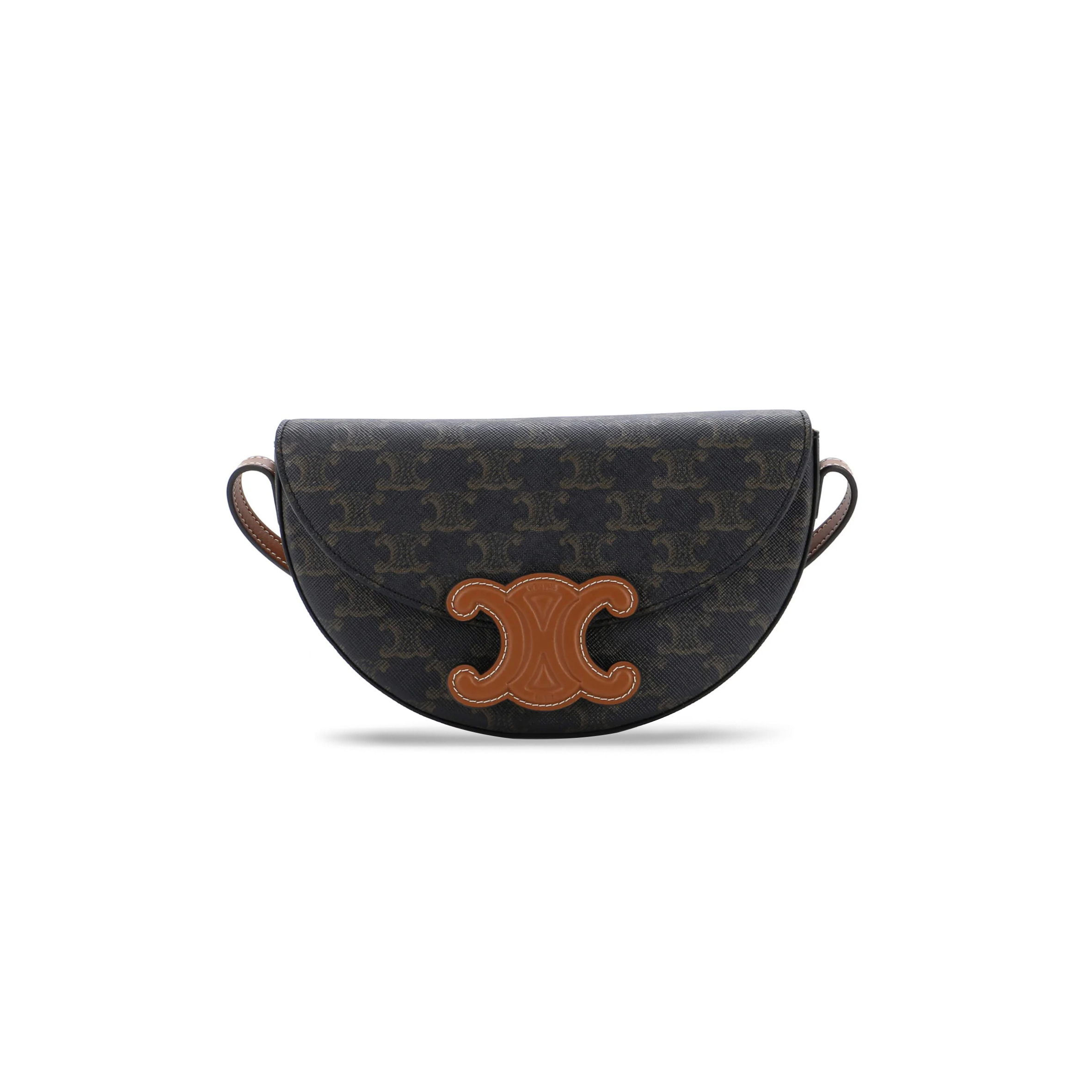 Ce**e shoulder bag in besace triomphe full leather 111233du3.04lv (23*13.5*6cm)